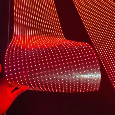 Настраиваемая яркость Прозрачный светодиодный кристаллический пленковый экран для динамического визуального воздействия