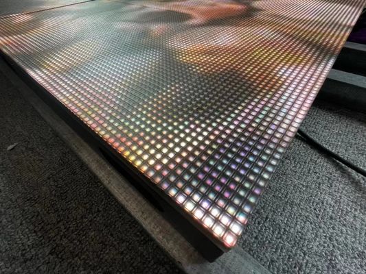 CE Интерактивные панели для пола с светодиодными панелями, подсвечивающие танцевальные плитки с светодиодными панелями 500 мм * 500 мм