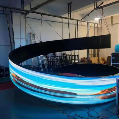 HMT-SA-P2.5 Сцена светодиодного дисплея полный цвет изогнутый наружный светодиодный экран