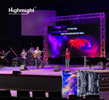 Внутренний RH-B PH3.91 Full Color Rental LED дисплей видеостены.